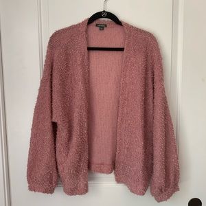 Fuzzy Pink Cardigan